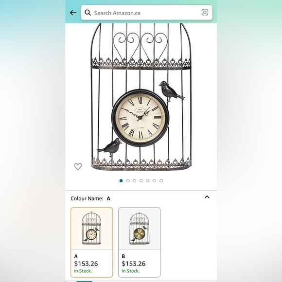 Birdcage wall clock - Picture 4 of 4